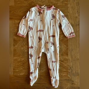 Kyte Baby, 3-6m Footed Sleeper PJ, Zipper, RETIRED Red Panda, Spring 2020
